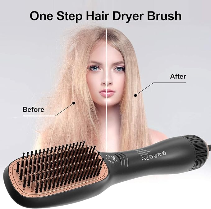 Joy 2-in-1 Hair Dryer & Straightening Styling Brush