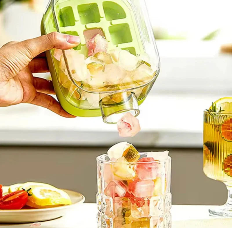 2-in-1 Ice Cube Maker Water Bottle – 500ml Portable Ice Tray