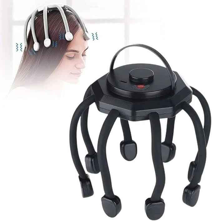 360° Ultra Head Massager – Hands-Free Scalp Massage with 3 Modes