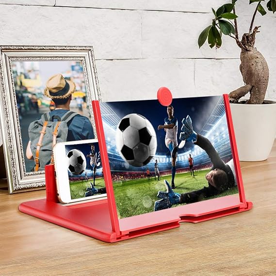 Foldable Mobile Screen Magnifier – Hands-Free Phone Stand & Enlarging Lens