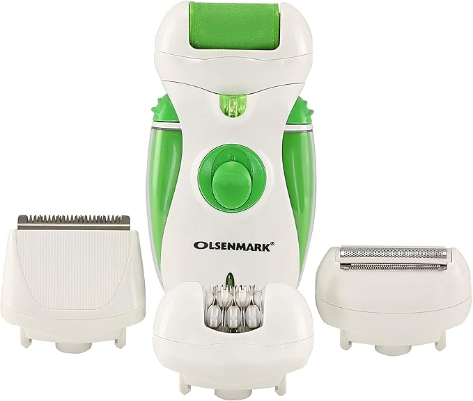 4-in-1 Rechargeable Lady Epilator – Shaver, Trimmer & Massager Kit