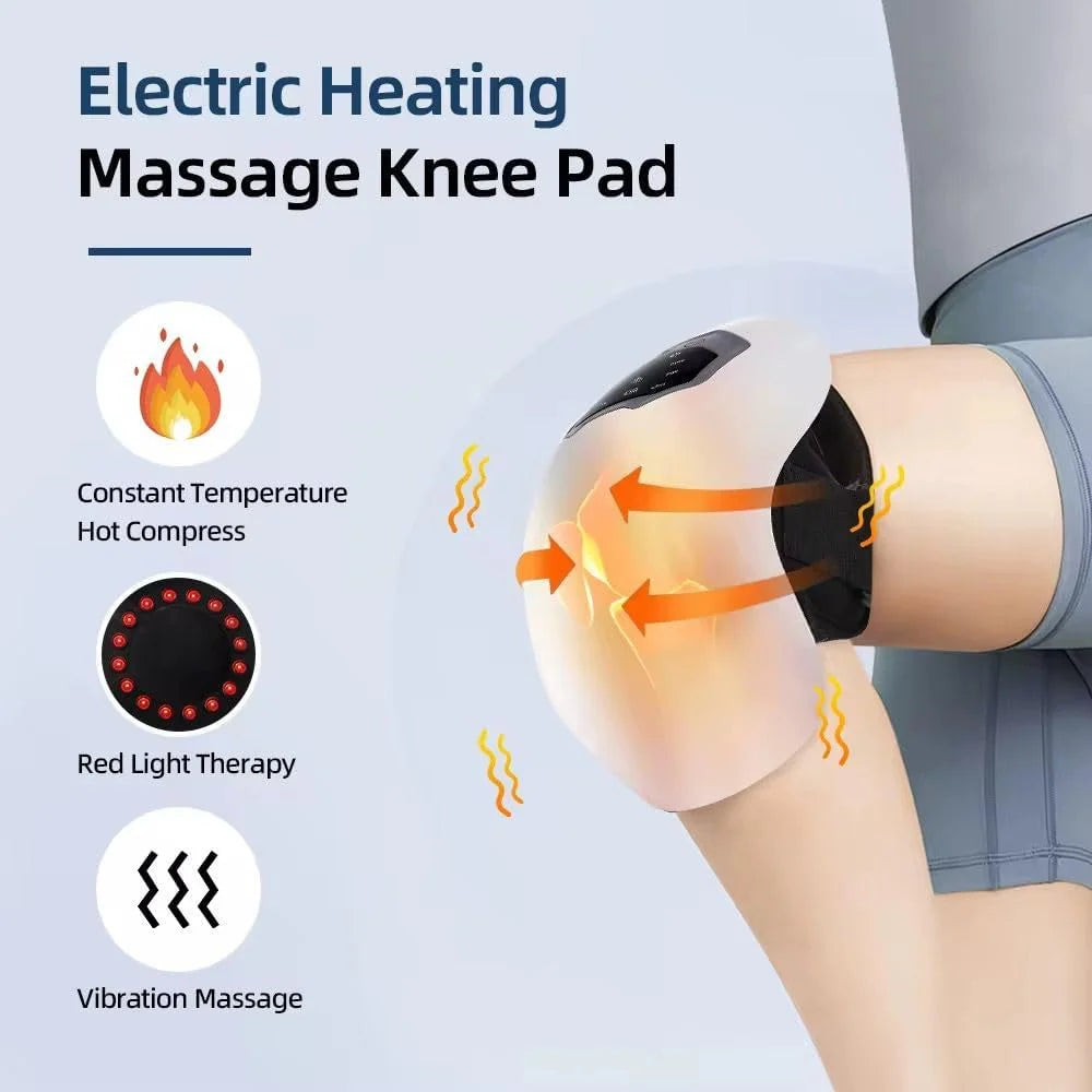 Rechargeable Knee Massager with Heat, Cooling & Vibration – Touch Controls