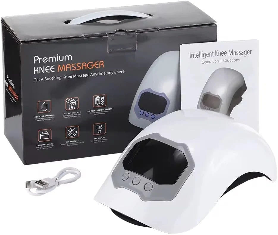 Rechargeable Knee Massager with Heat, Cooling & Vibration – Touch Controls