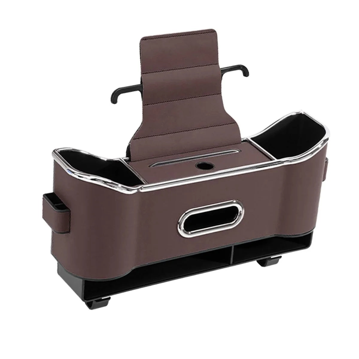 Multi-Functional Car Back Seat Organizer with Tissue Holder & Bag Hooks