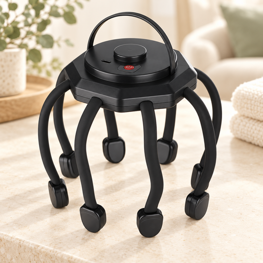 360° Ultra Head Massager – Hands-Free Scalp Massage with 3 Modes