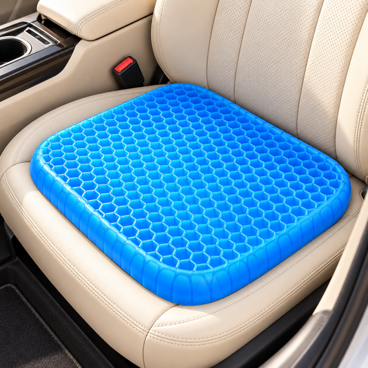 Honeycomb Gel Seat Cushion – Breathable Comfort for Car & Office Chairs