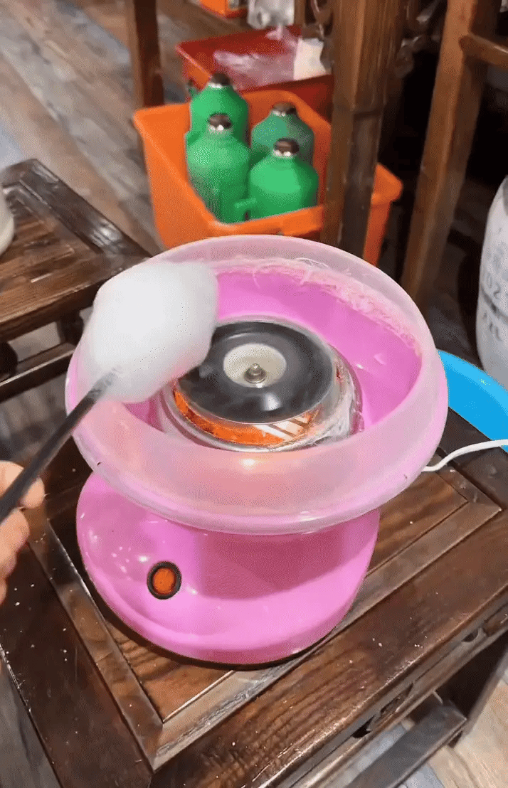 Cloud Mini Electric Cotton Candy Maker with Removable Bowl