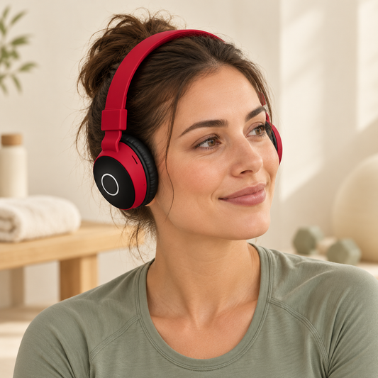 Wireless Over-Ear Stereo Headphones – Foldable Headset with Microphone