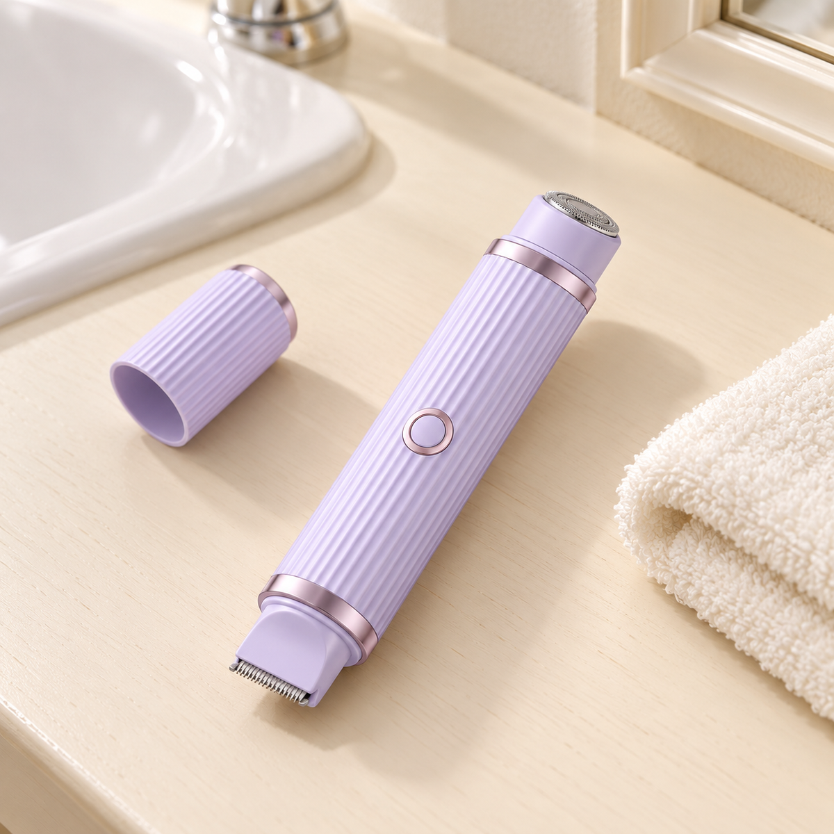 Double Head Electric Shaver – Compact Wet & Dry Grooming Tool