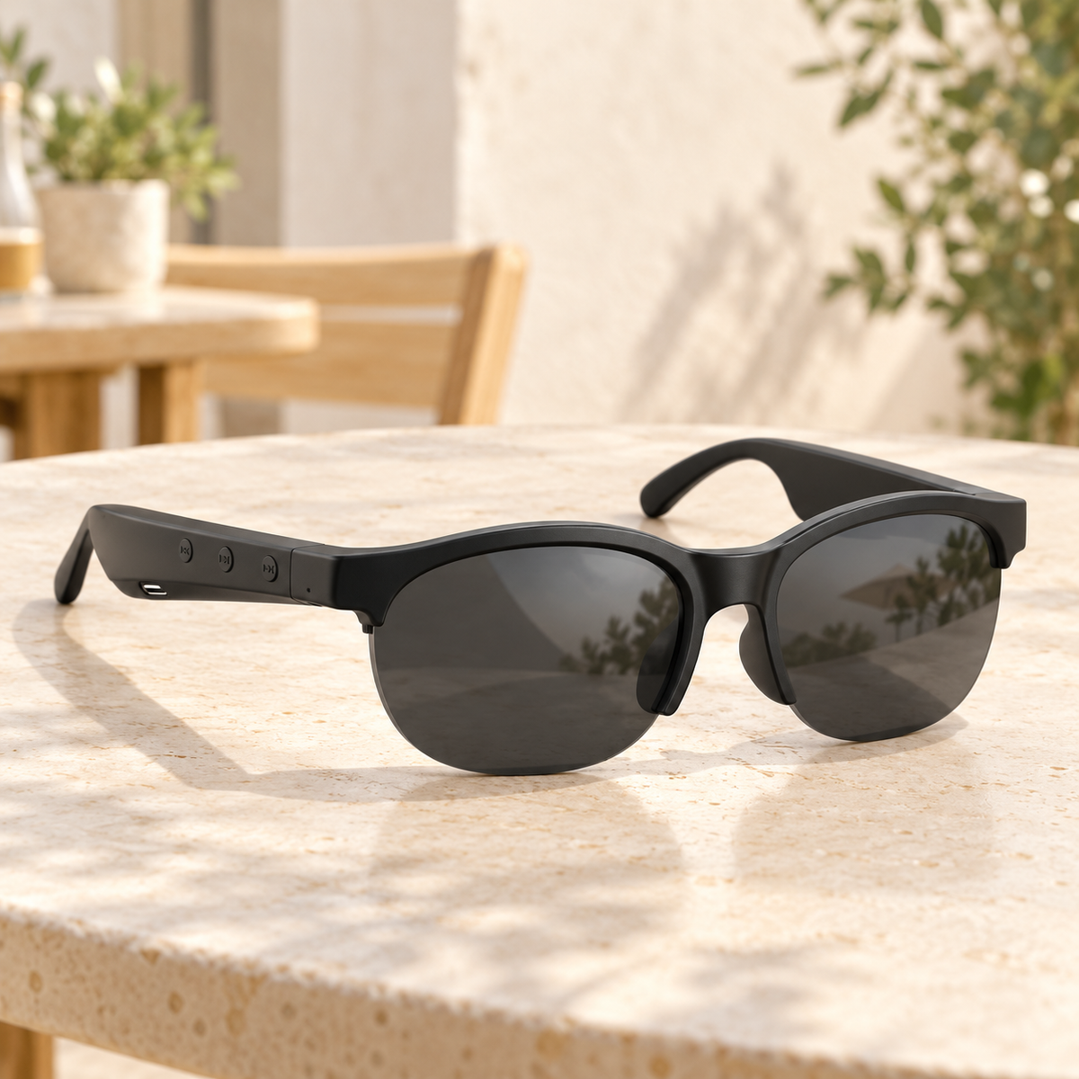 GS8 Wireless Bluetooth Smart Glasses – Built-In Speakers for Music & Calls