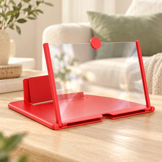 Foldable Mobile Screen Magnifier – Hands-Free Phone Stand & Enlarging Lens