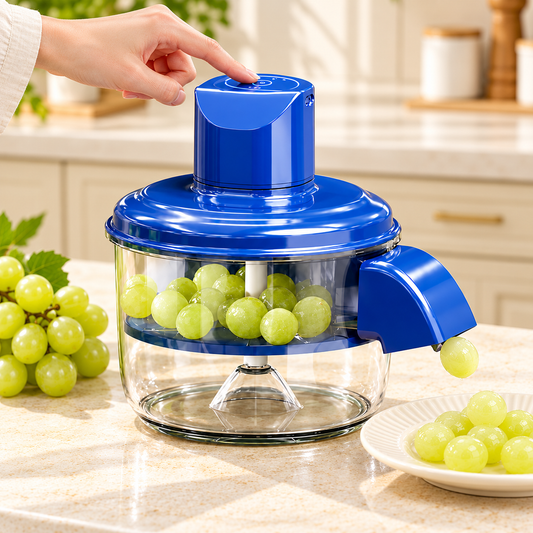 Manual Fruit & Vegetable Peeler with Transparent Bowl & Stainless Steel Blades