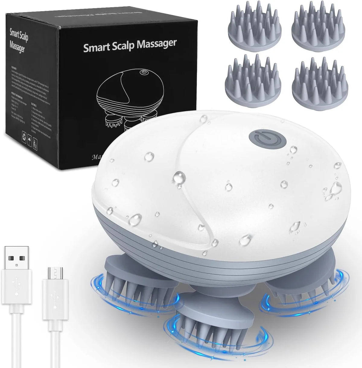 Smart Scalp Massager OSK-701 with Rotating Massage Heads