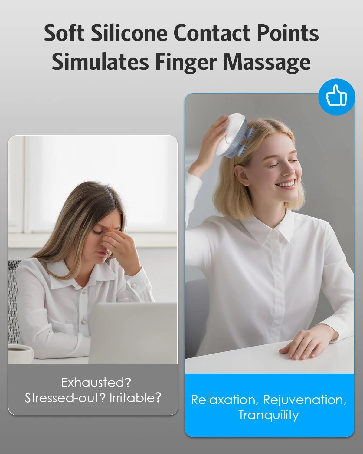 Smart Scalp Massager OSK-701 with Rotating Massage Heads