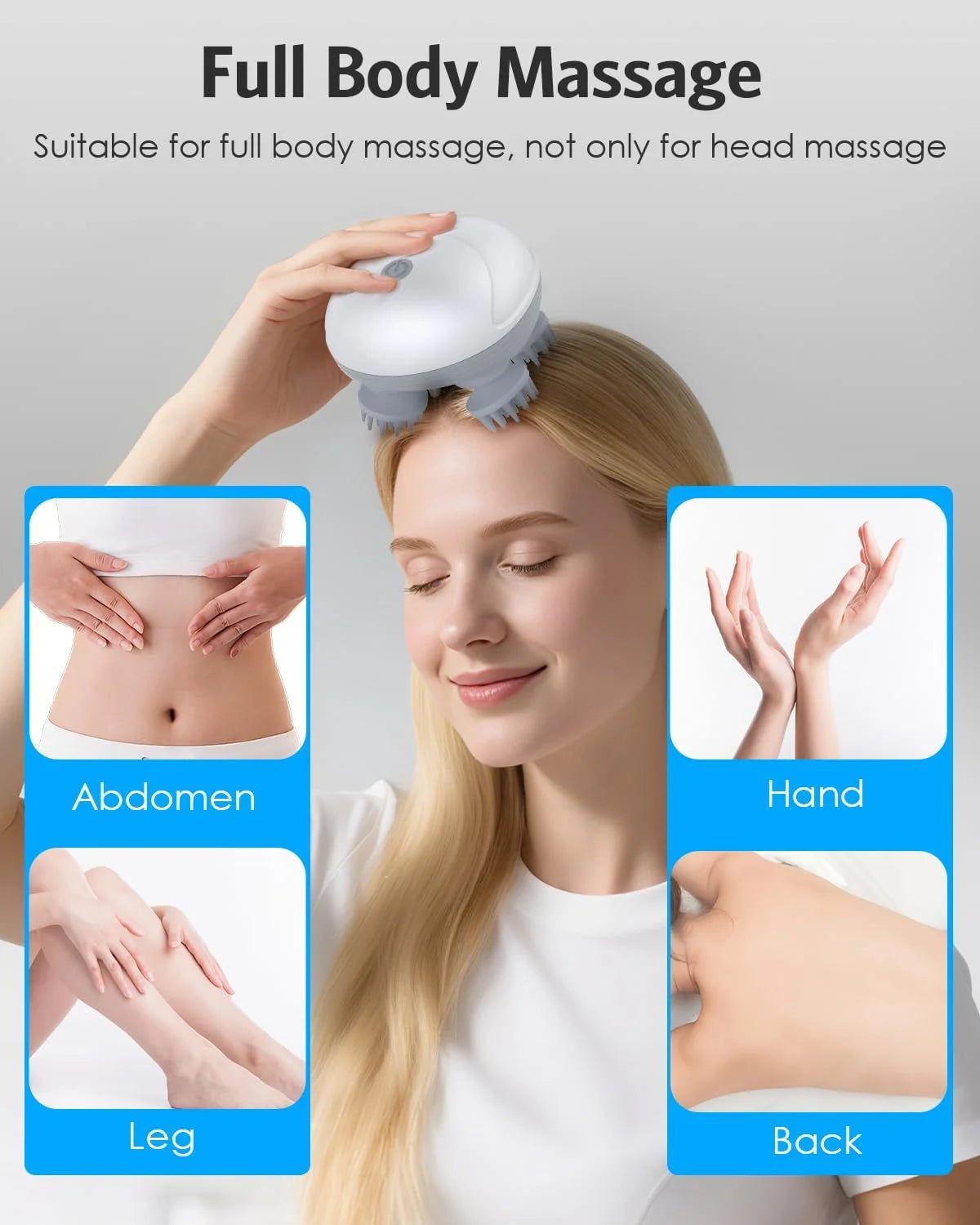 Smart Scalp Massager OSK-701 with Rotating Massage Heads