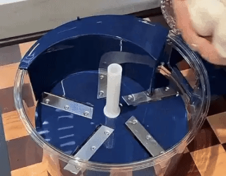 Manual Fruit & Vegetable Peeler with Transparent Bowl & Stainless Steel Blades
