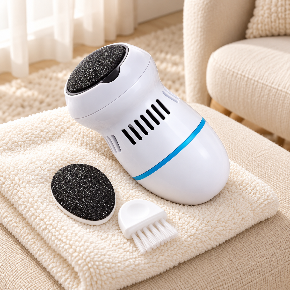 USB Rechargeable Electric Callus Remover – Dual-Speed Foot Care Tool
