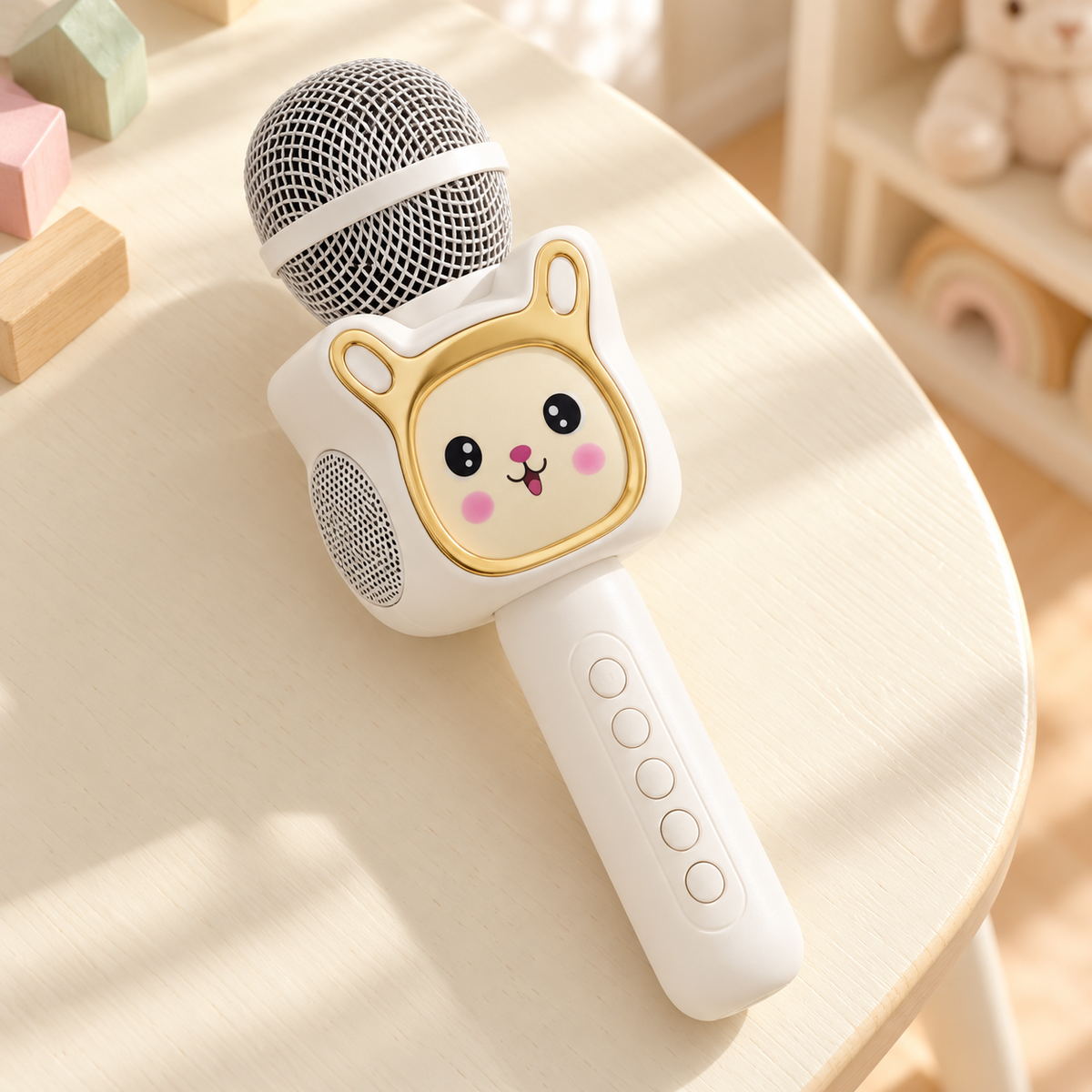 Cute Cartoon Wireless Karaoke Microphone with Built-In Speaker