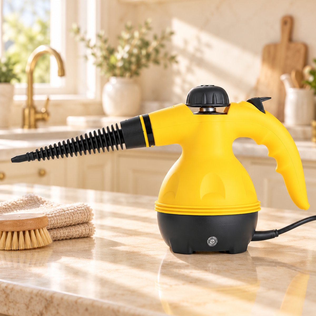 Denx Handheld Steam Cleaner 1200W – 350ml Portable Cleaning Tool