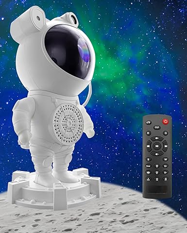 Astronaut Galaxy Projector – 8 Nebula Effects, Remote Control & Timer