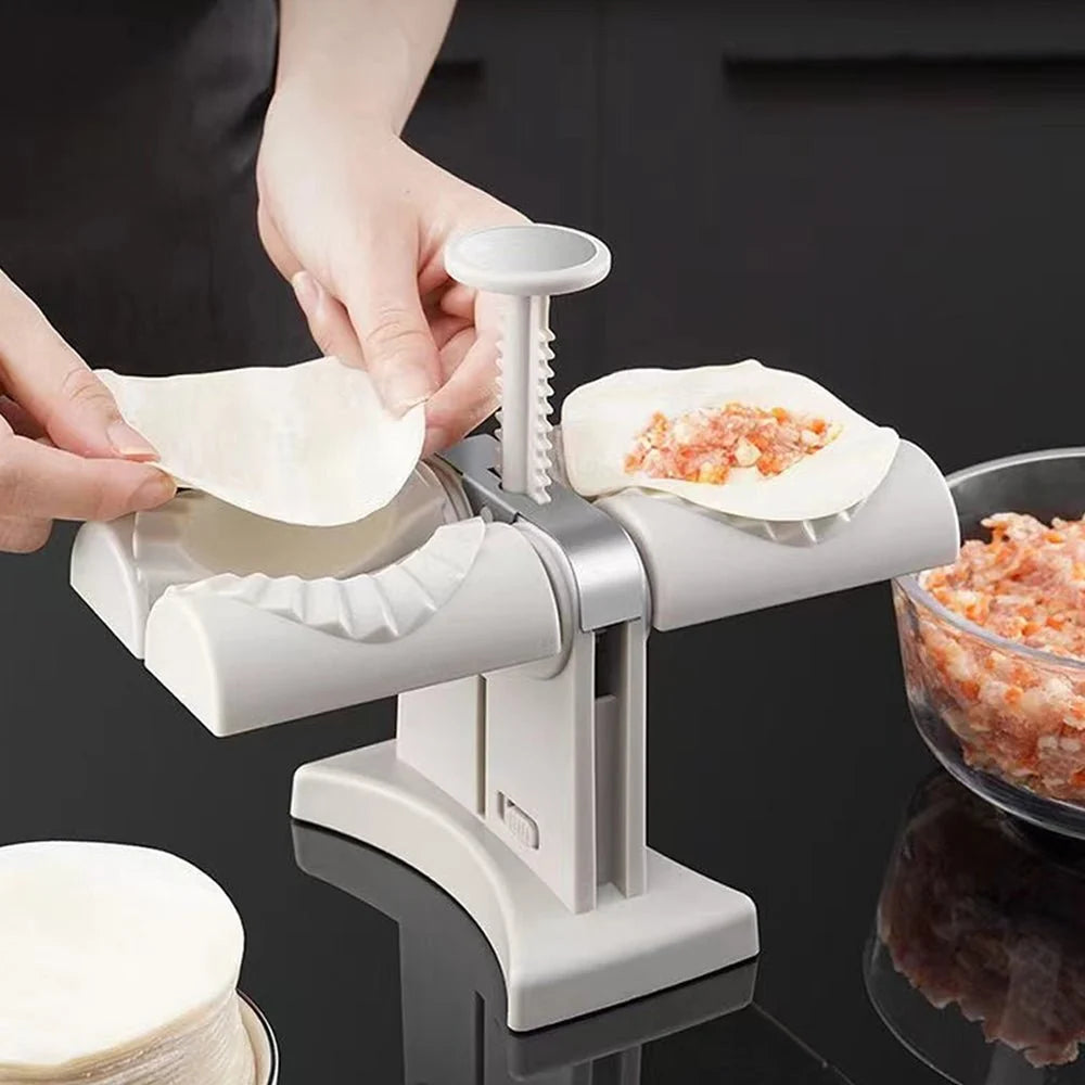 Double Dumpling Maker – Easy-Press Dumpling Mould with Dual Slots