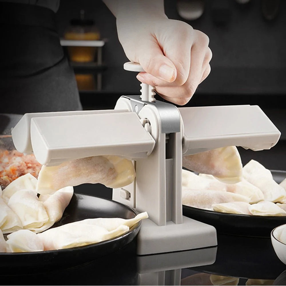 Double Dumpling Maker – Easy-Press Dumpling Mould with Dual Slots