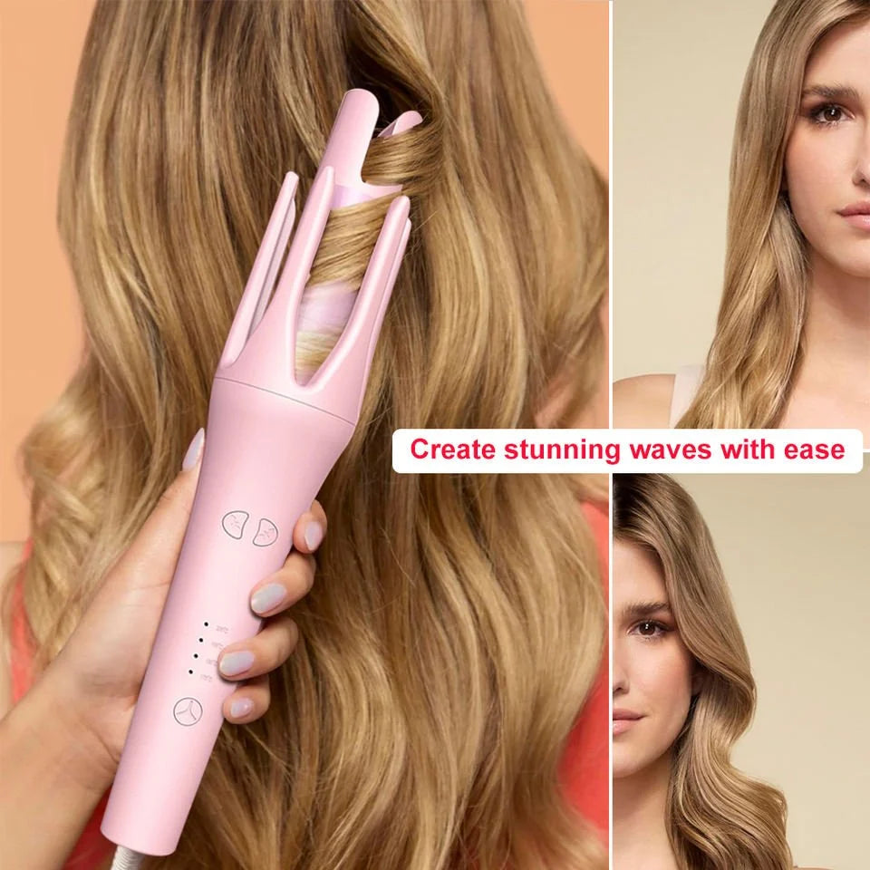 Automatic Hair Curler Stick – Adjustable Heat & 360° Swivel Cord