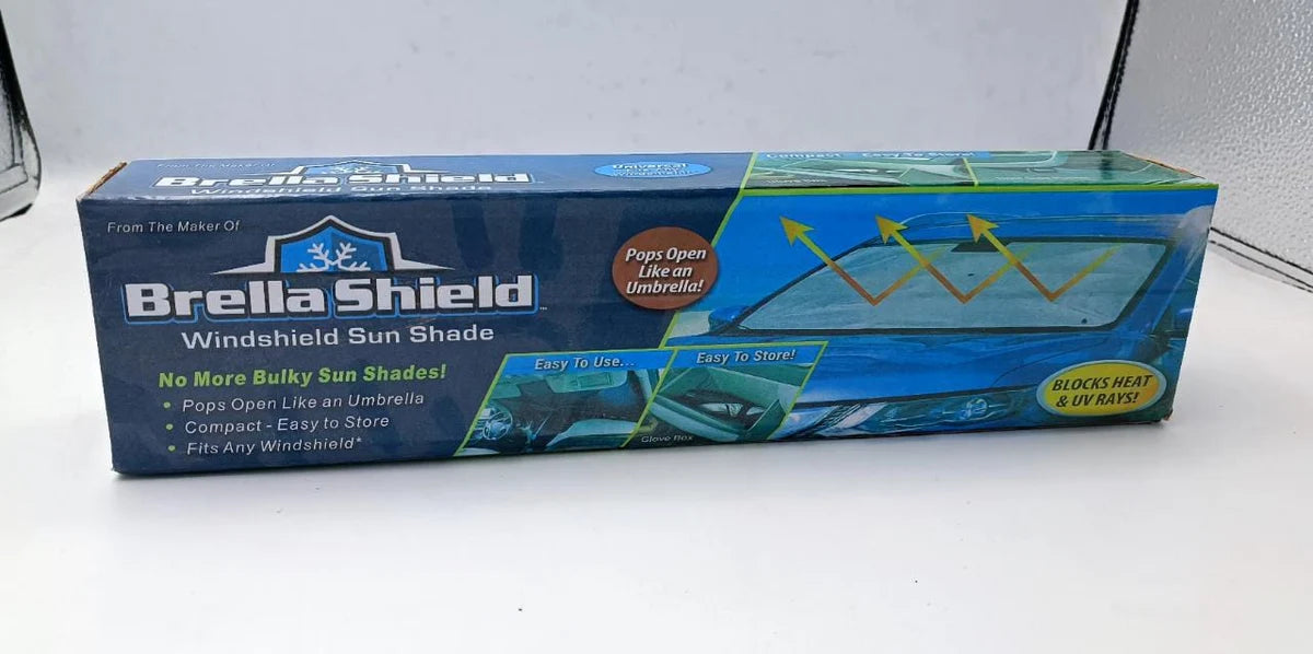 Car Windshield Sun Shade – Foldable Umbrella-Style Sunshade