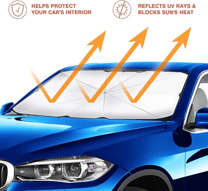 Car Windshield Sun Umbrella – Foldable & Portable Sun Shade