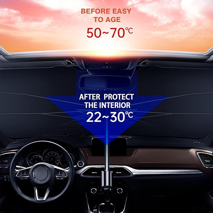 Car Windshield Sun Umbrella – Foldable & Portable Sun Shade