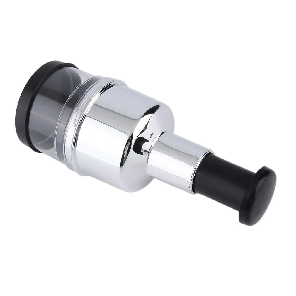 Manual Press Garlic & Vegetable Chopper – Stainless Steel Blade Cutter