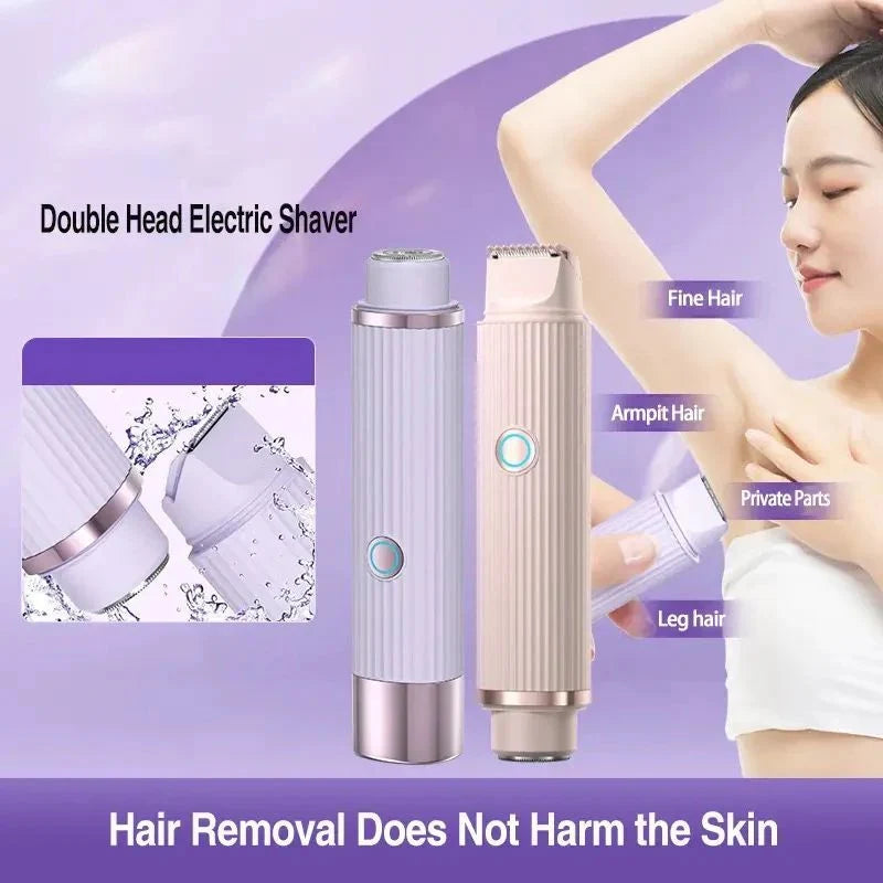 Double Head Electric Shaver – Compact Wet & Dry Grooming Tool