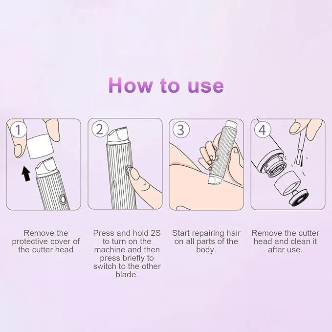 Double Head Electric Shaver – Compact Wet & Dry Grooming Tool