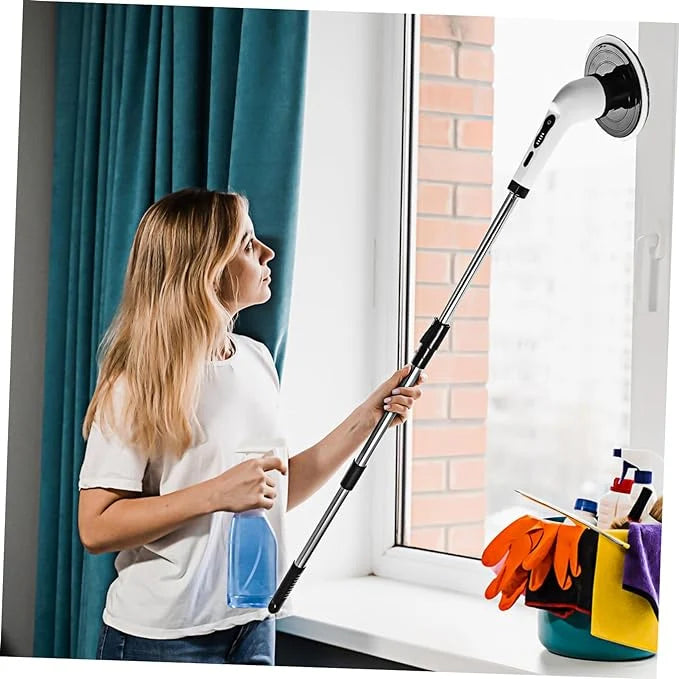 Electric Cleaning Brush – Extendable Power Scrubber with Multiple Heads