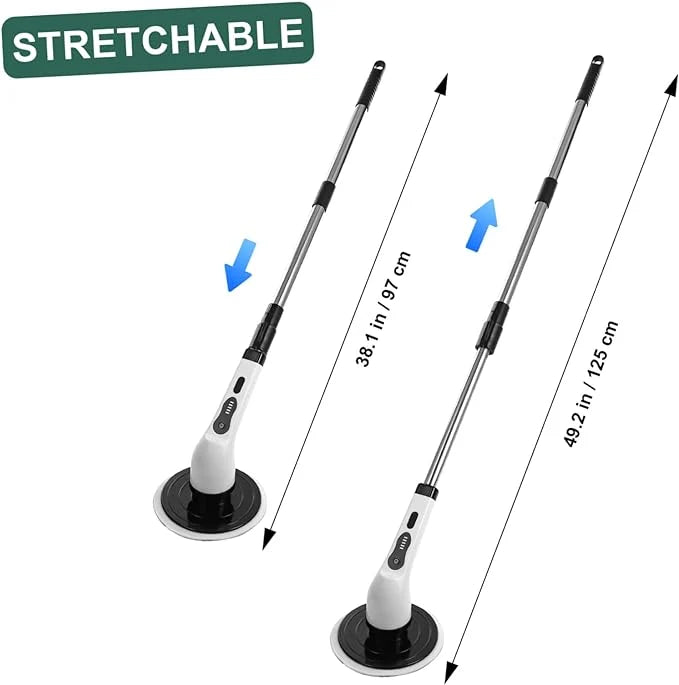 Electric Cleaning Brush – Extendable Power Scrubber with Multiple Heads