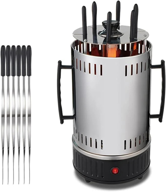 Electric Grill with Non-Stick Plate & Adjustable Temperature Control