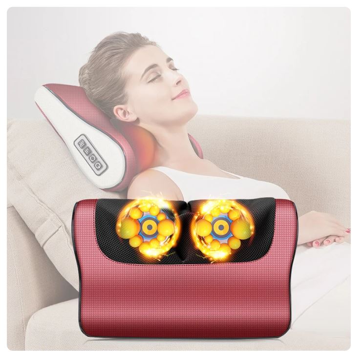 Electric Massage Pillow – Adjustable Direction, Speed & Temperature