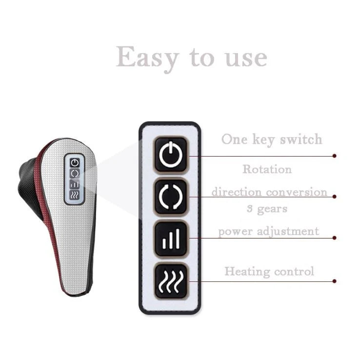 Electric Massage Pillow – Adjustable Direction, Speed & Temperature