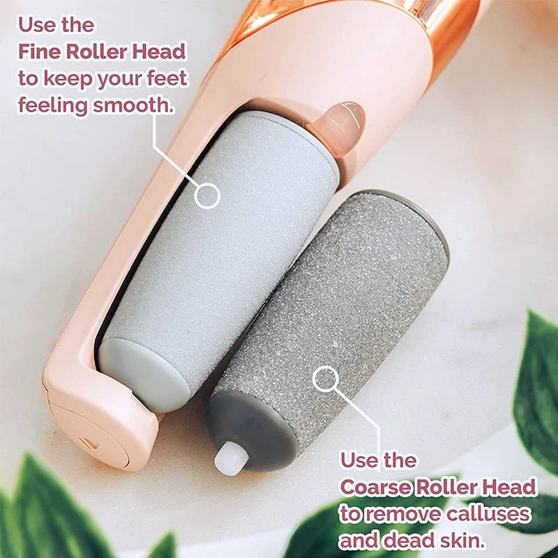 Rechargeable Electric Foot File & Callus Remover – 2 Speeds, 2 Rollers