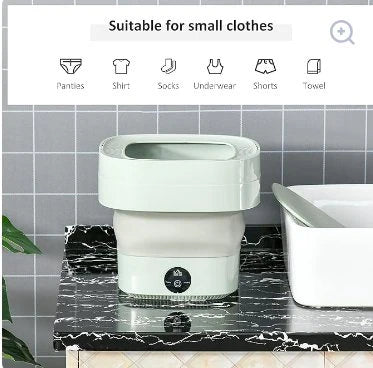Foldable Mini Washing Machine – Portable Washer for Small Clothes