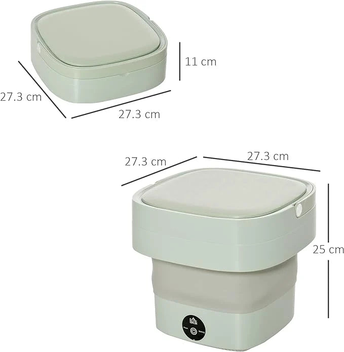 Foldable Mini Washing Machine – Portable Washer for Small Clothes