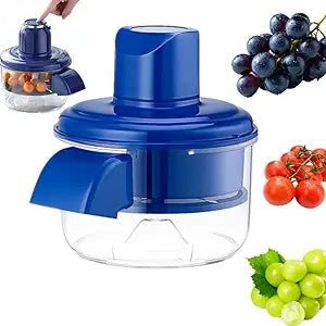 Manual Fruit & Vegetable Peeler with Transparent Bowl & Stainless Steel Blades