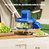 Manual Fruit & Vegetable Peeler with Transparent Bowl & Stainless Steel Blades