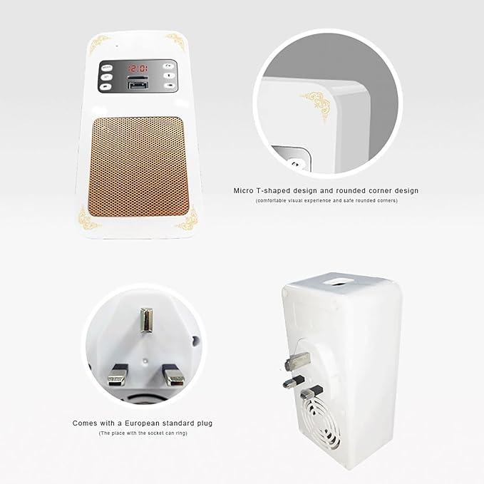 Honton SQ669 Quran Speaker – Remote Control, Bluetooth & LED Night Light