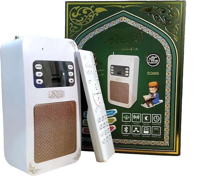 Honton SQ669 Quran Speaker – Remote Control, Bluetooth & LED Night Light