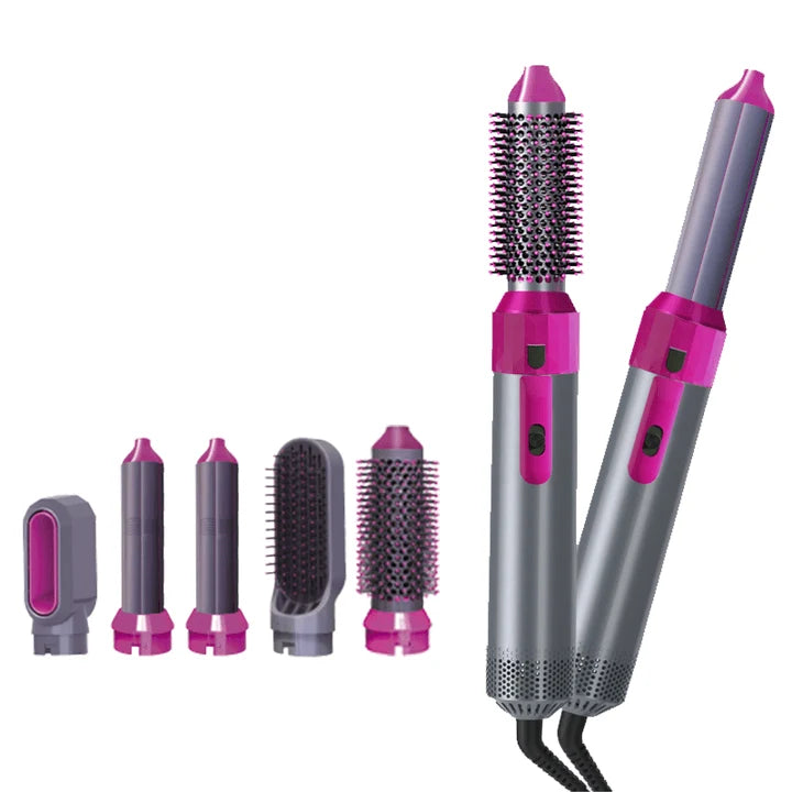 5-in-1 Hot Air Brush 1000W – Hair Dryer & Styling Set