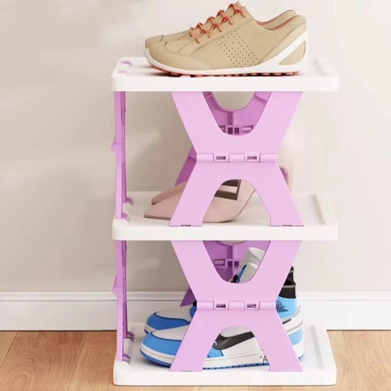 6-Tier Multifunctional Storage Rack – Stackable Shoe Organizer