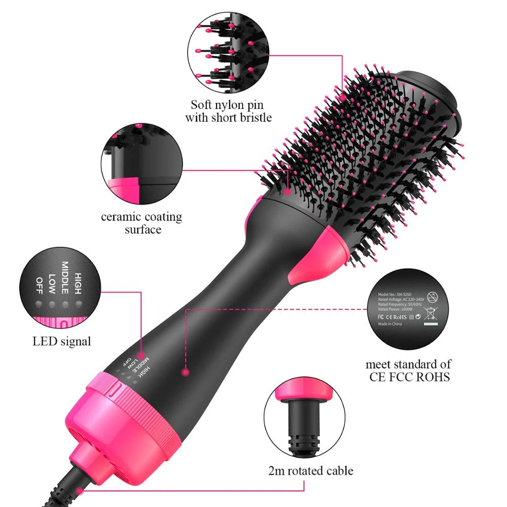 One Step Hot Air Brush 1200W – Hair Dryer & Volumising Styler