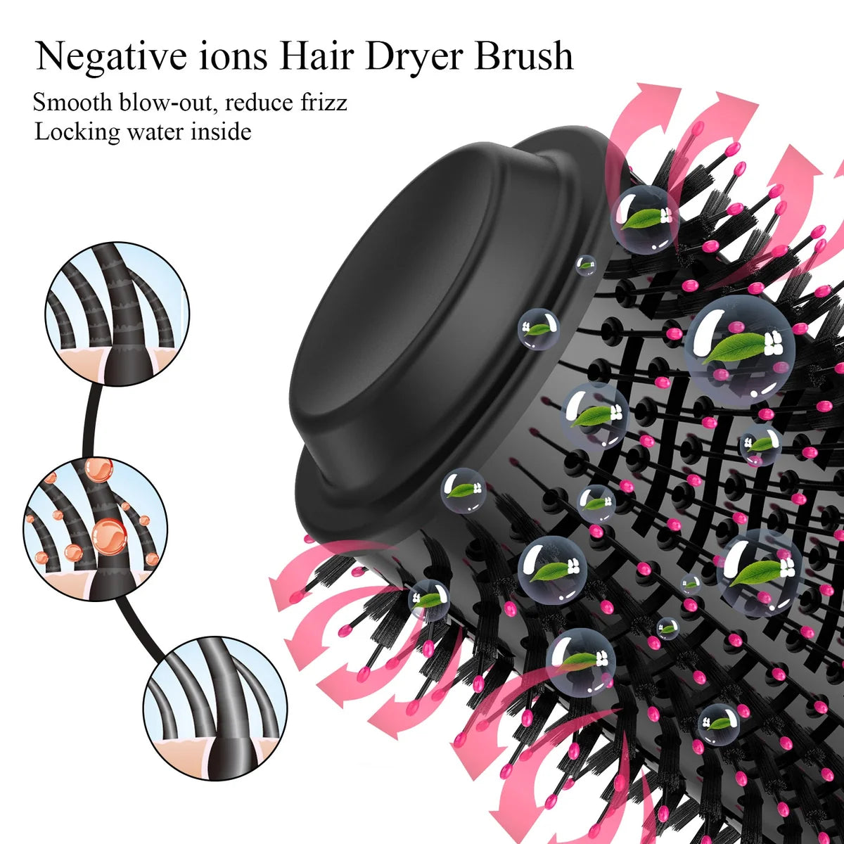 One Step Hot Air Brush 1200W – Hair Dryer & Volumising Styler