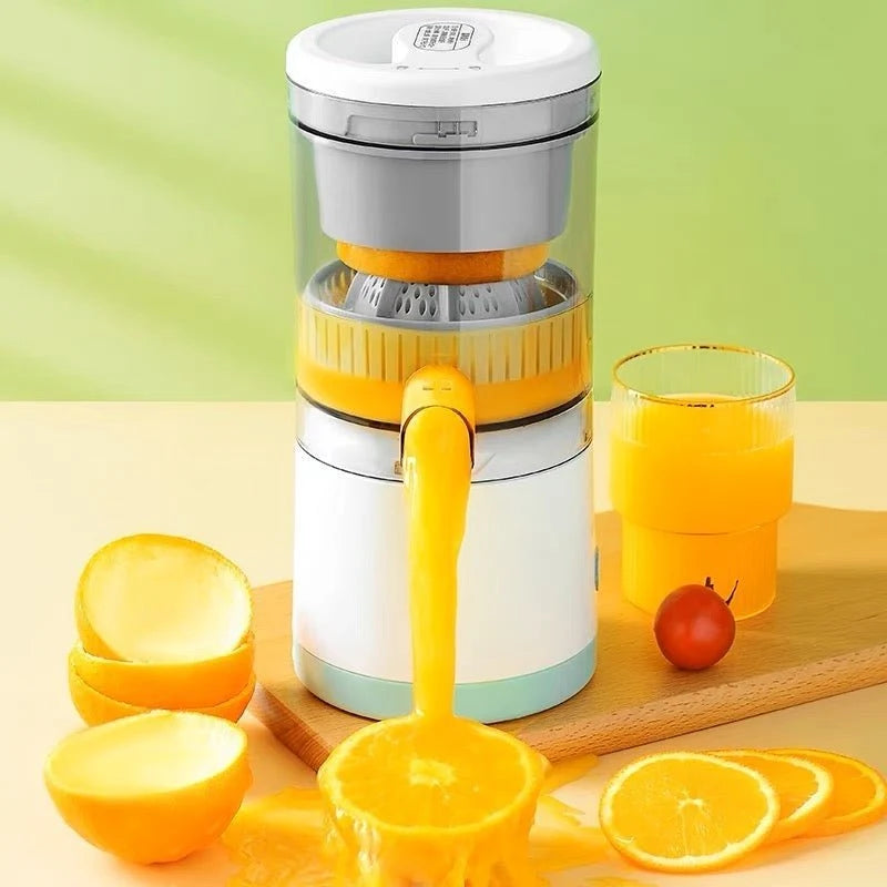 Portable Electric Citrus Juicer – 80W Squeezer with Rotating Press